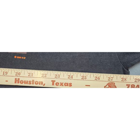 Harley Davidson Mens 4X Black T Shirt USA Salina Kansas 2003 Stars‎ Stripes - Picture 6 of 7